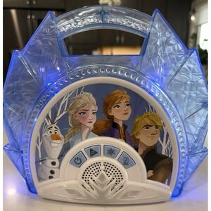 eKids Frozen 2 Sing Along Boombox Karaoke System Microphone Sings lights speaker